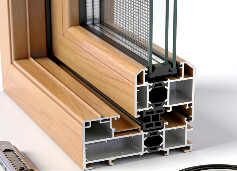 آلة بثق قطاعات النوافذ والأبواب ABS